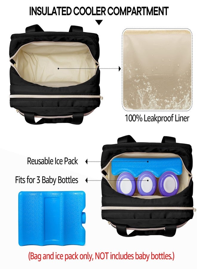 Fasrom Wearable Breast Pump Bag with Cooler and Ice Pack Compatible with Momcozy, Medela and Elvie Pumps, Insulated Pump Carrying Case to Hold Extra Pump Parts, Black (Patent Design) - Image 3